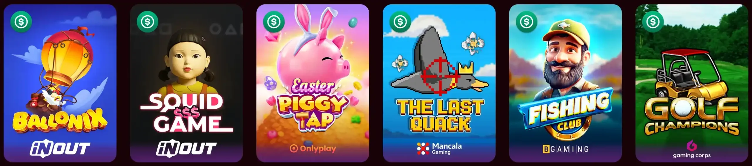 Fast-paced crash games and instant win titles at Spinobon